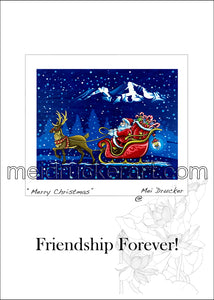 5"x7" Friendship Forever Card《Merry Christmas》