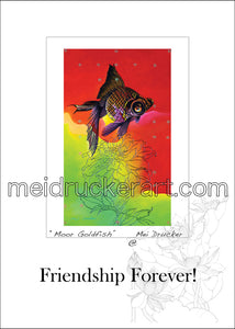 5"x7" Friendship Forever Card《Moor Goldfish》