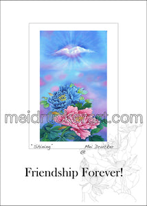 5"x7" Friendship Forever Card《Peony Flower》
