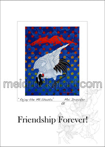 5"x7" Friendship Forever Card《Enjoy Mt.Shasta》