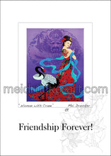 Load image into Gallery viewer, 5&quot;x7&quot; Friendship Forever Card《Woman with Crane》