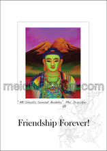 Load image into Gallery viewer, 5&quot;x7&quot; Friendship Forever Card《Mt.Shasta Sunset Buddha》