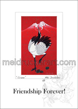 Load image into Gallery viewer, 5&quot;x7&quot; Friendship Forever Card《Crane》