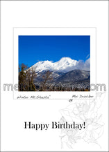 Load image into Gallery viewer, 5&quot;x7&quot; Happy Birthday Card《Winter Mt.Shasta》