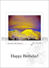 Load image into Gallery viewer, 5&quot;x7&quot; Happy Birthday Card《Sunset Mt.Shasta》