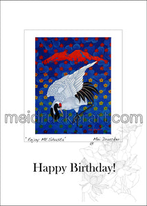 5"x7" Happy Birthday Card《Enjoy Mt.Shasta》