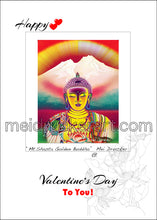 Load image into Gallery viewer, 5"x7" Valentine's Day Card《Mt.Shasta Golden Buddha》