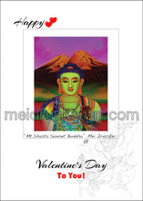 Load image into Gallery viewer, 5&quot;x7&quot; Valentine&#39;s Day Card《Mt.Shasta Sunset Buddha》