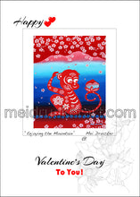 Load image into Gallery viewer, 5&quot;x7&quot; Valentine&#39;s Day Card《Enjoying the Mountain》