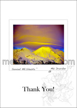 Load image into Gallery viewer, 5&quot;x7&quot; Thank You Card《Sunset Mt.Shasta》
