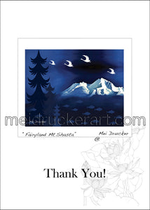 5"x7" Thank You Card《Fairyland Mt.Shasta》
