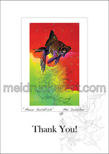 Load image into Gallery viewer, 5&quot;x7&quot; Thank You Card《Moor Goldfish》