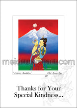 Load image into Gallery viewer, 5&quot;x7&quot; Thank forYour Special Kindness...Card《Lotus Buddha》2
