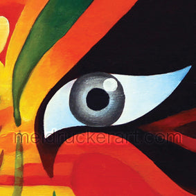 4"x4" Art Ceramic Tile Print《Sunset Eye》
