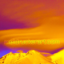 Load image into Gallery viewer, Art Hooded Sweatshirt《Sunset Mt.Shasta》