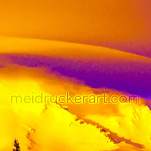 Load image into Gallery viewer, 5&quot;x7&quot; Art Card《Sunset Mt.Shasta》