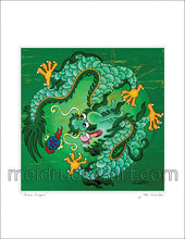 Load image into Gallery viewer, 8.5&quot;x11&quot; Art Print《Green Dragon》