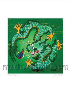 8.5"x11" Art Print《Green Dragon》