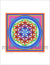 Load image into Gallery viewer, 8.5&quot;x11&quot; Art Print《Flower of Life》