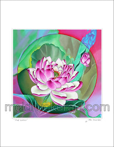 8.5"x11" Art Print《Pink Lotus》