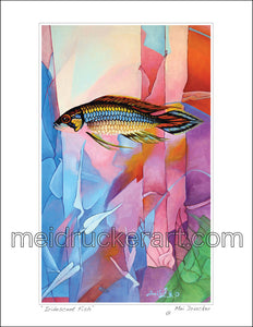 8.5"x11" Art Print《Iridescent Fish》