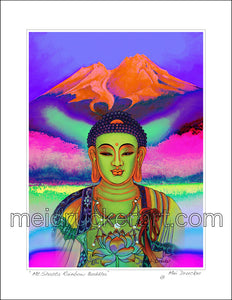 8.5"x11" Art Print《Mt.Shasta Rainbow Buddha》