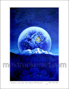 8.5"x11" Art Print《Phoenix over the Full Moon Mt.Shasta》