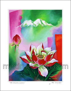 8.5"x11" Art Print《Mt.Shasta Lotus》