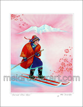 Load image into Gallery viewer, 8.5&quot;x11&quot; Art Print《Ancient Altai Skier 》