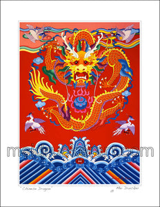 8.5"x11" Art Paper Print《Chinese Dragon》