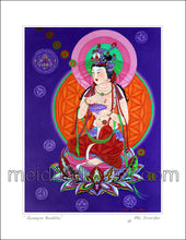 Load image into Gallery viewer, 8.5&quot;x11&quot; Art Paper Print《Guanyin Buddha》