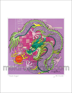 8.5"x11" Art Print《Purple Dragon》