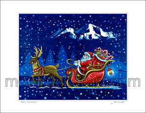 11"x8.5" Art Paper Print《Merry Christmas》