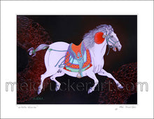Load image into Gallery viewer, 11&quot;x8.5&quot; Art Paper Print《White Horse》