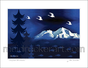 11"x8.5" Art Paper Print《Fairyland Mt.Shasta》