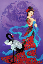 Load image into Gallery viewer, Art Tee Shirt《Woman with Crane》