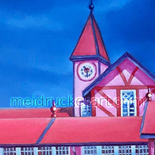 Load image into Gallery viewer, 20&quot;x21&quot; Art Printed Wall Hanging《Sri Lanka Pink Post Office》