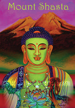 Load image into Gallery viewer, Art Tee Shirt《Mt.Shasta Sunset Buddha》