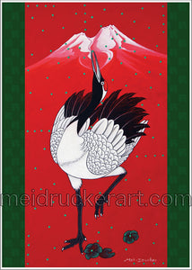 5"x7" Art Card《Red Crane》