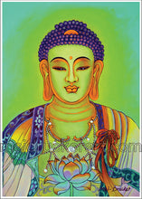 Load image into Gallery viewer, 5&quot;x7&quot; Art Card《Light Shines Buddha》