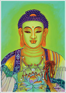 5"x7" Art Card《Light Shines Buddha》