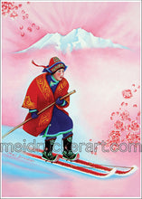 Load image into Gallery viewer, 5&quot;x7&quot; Art Card《Ancient Altai Skier》