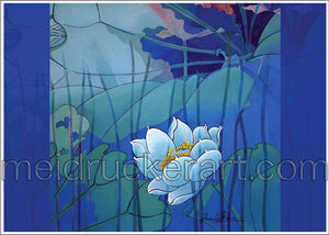 5"x7" Art Card《Blue Lotus》