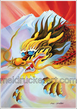Load image into Gallery viewer, 5&quot;x7&quot; Art Card《Dragon over the Mountain》