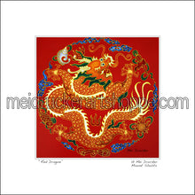 Load image into Gallery viewer, 16&quot;x16&quot; Art Matted Print《Red Dragon》