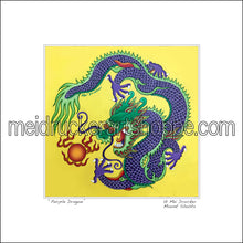 Load image into Gallery viewer, 16&quot;x16&quot; Art Matted Print《Purple Dragon》