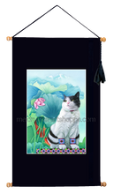 Load image into Gallery viewer, 16.5&quot;x28.5&quot; Art Printed Wall Hanging《Lucky Cat》