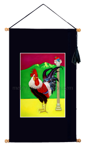 16.5"x28.5" Art Printed Wall Hanging《Rooster》