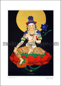 11.69"x16.5" Art Paper Print《Lotus Buddha》