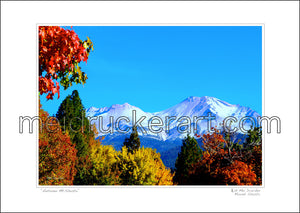 16.5"x11.69" Photography Paper Print《Autumn Mt.Shasta》